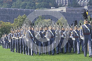 Cadets Marching in Formation