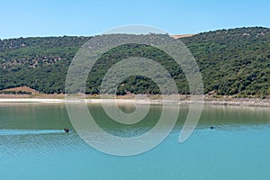 Cadiz bornos reservoir. Andalusia. Spain.