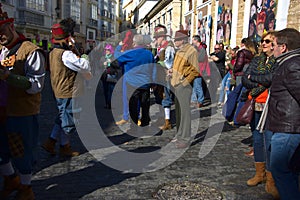 Cadiz Carnal. People in the street 1