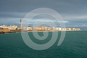 Cadiz Skyline with Tavira II Tower - Cadiz, Andalusia, Spain