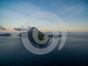 Cadlao Island,El Nido, Palawan, Philippines. Sunrise Light.