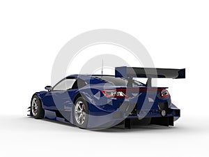 Cadmium blue super concept sports car photo