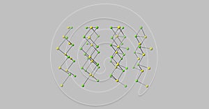 Cadmium chloride molecular structure on grey