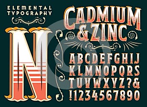 Cadmium & Zinc Original Type Design