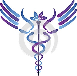 Caduceus medical logo