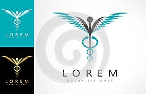 Caduceus medical logo