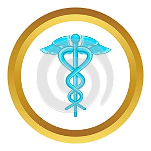 Caduceus medical symbol icon