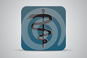 Caduceus medical symbol icon