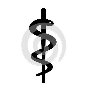 Caduceus medical symbol illustration