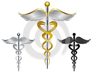 Caduceus Medical Symbol Illustration