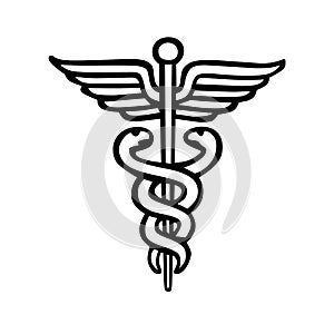 Caduceus medical symbol