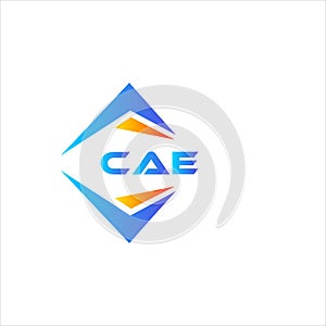CAE abstract technology logo design on white background. CAE creative initials