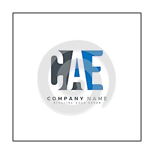 CAE Initial Letter Logo - Simple Monogram Logo