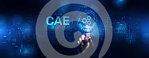 CAE Software system Computer-aided engineering application design and modeling concept photo