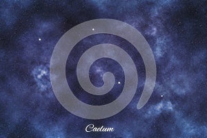 Caelum star constellation, Brightest Stars, Chisel constellation