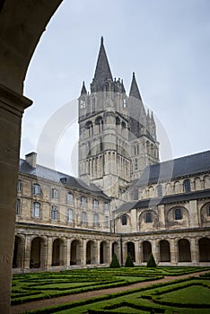 Caen: Abbaye aux Hommes, Normandy, France. History, locations