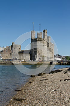 Caernarfon castle.