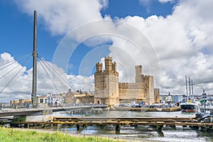 Caernarfon Castle and Aber Bridge