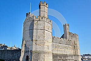 The Caernarfon Castle in North Wales