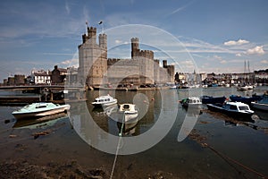 Caernarfon Castle and town