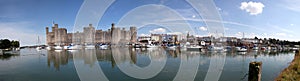 Caernarfon Castle and town