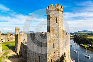 Caernarfon Castle in Wales