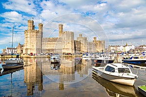 Caernarfon Castle in Wales