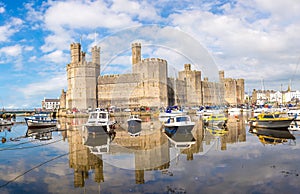 Caernarfon Castle in Wales