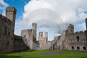 Caernarfon castle in Wales