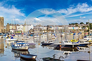 Caernarfon city in Wales