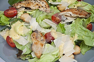 Caesar salad close up