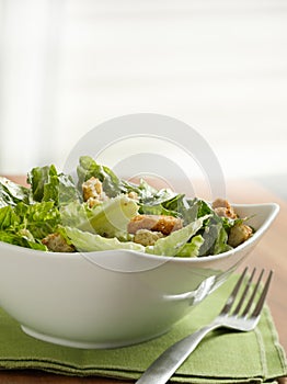 Caesar salad with copyspace