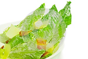 Caesar salad with crispy bacon