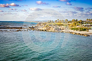 Caesarea in Israel, Coastline of ancient