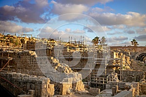 Caesarea in Israel, Coastline of ancient