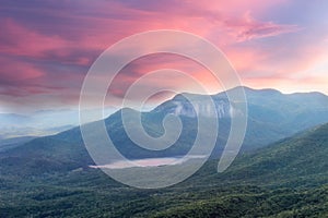 Caesars head viewpoint sunset sky over amazing landscape