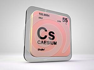 Caesium - Cs - chemical element periodic table