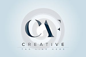 CAF abstract letter logo
