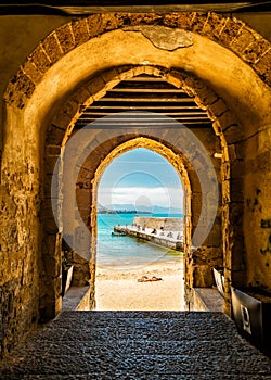 Cafalu Sicily - Archway to Beach