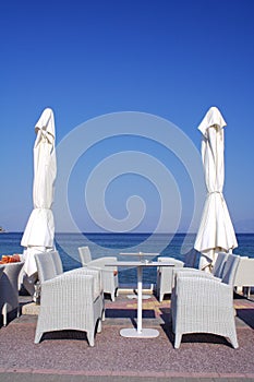 Cafe on beach