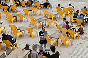 A cafe in the beach of TelAviv