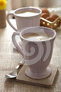 Cafe Coffee Latte in mugs