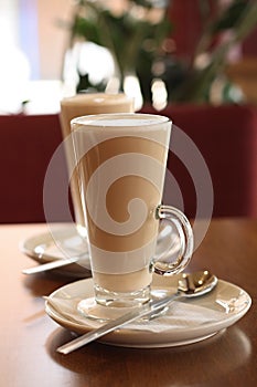 Cafe Coffee Latte plate spoon