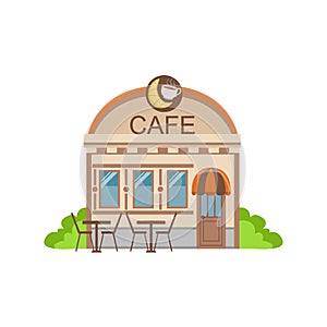 Cafe Commercial Building Facade Design