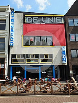 Cafe de unie in the city center of Rotterdam, Netherlands