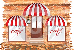 Cafe facade photo