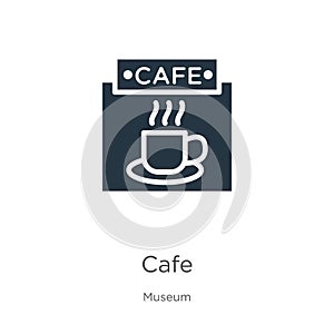 Cafe icon vector. Trendy flat cafe icon from museum collection isolated on white background. Vector illustration can be used for photo