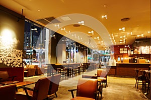 Cafe interior coffee shop