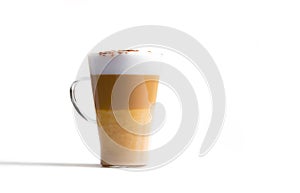 Cafe latte macchiato layered coffee photo