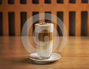 Cafe latte macchiato photo